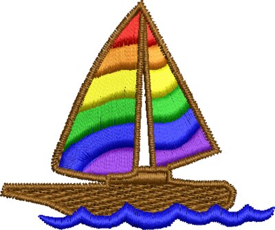 Embroidery (Boat)