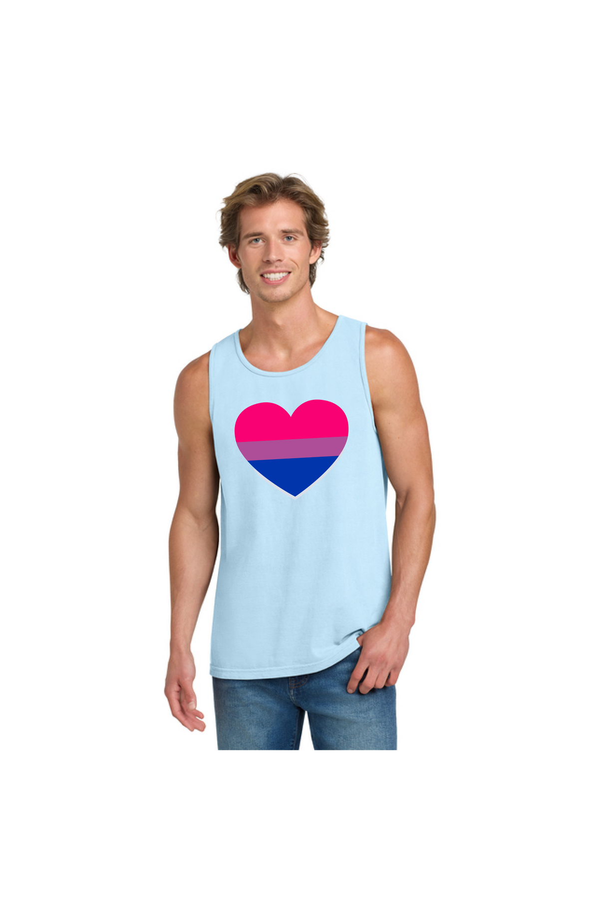Bi Heart Tank Top