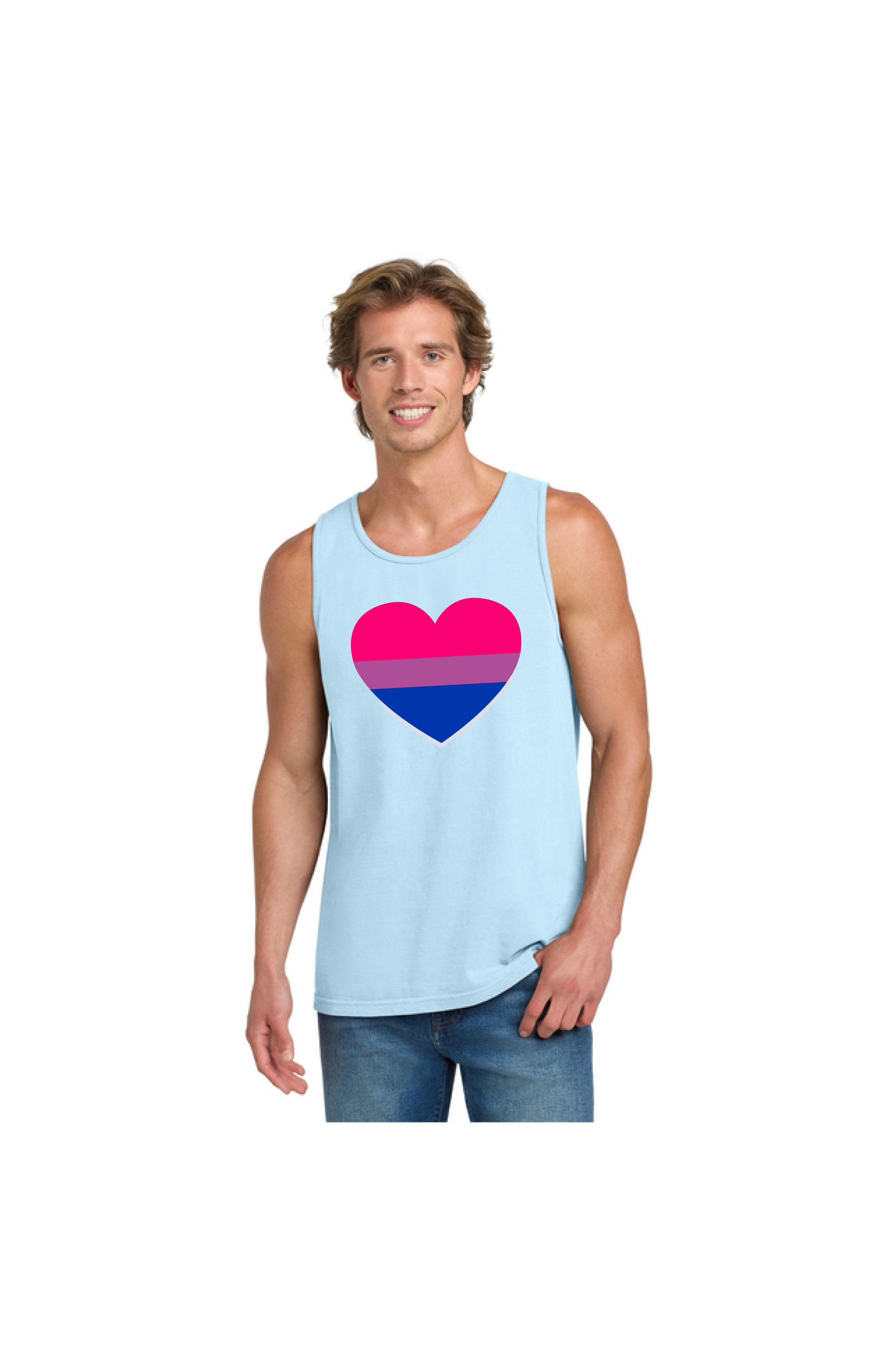 Bi Heart Tank Top