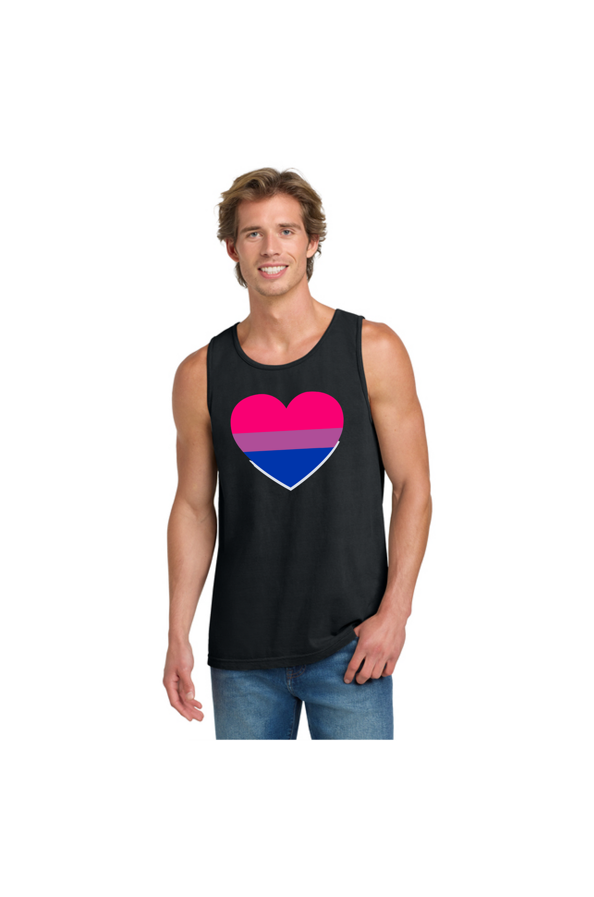 Bi Heart Tank Top