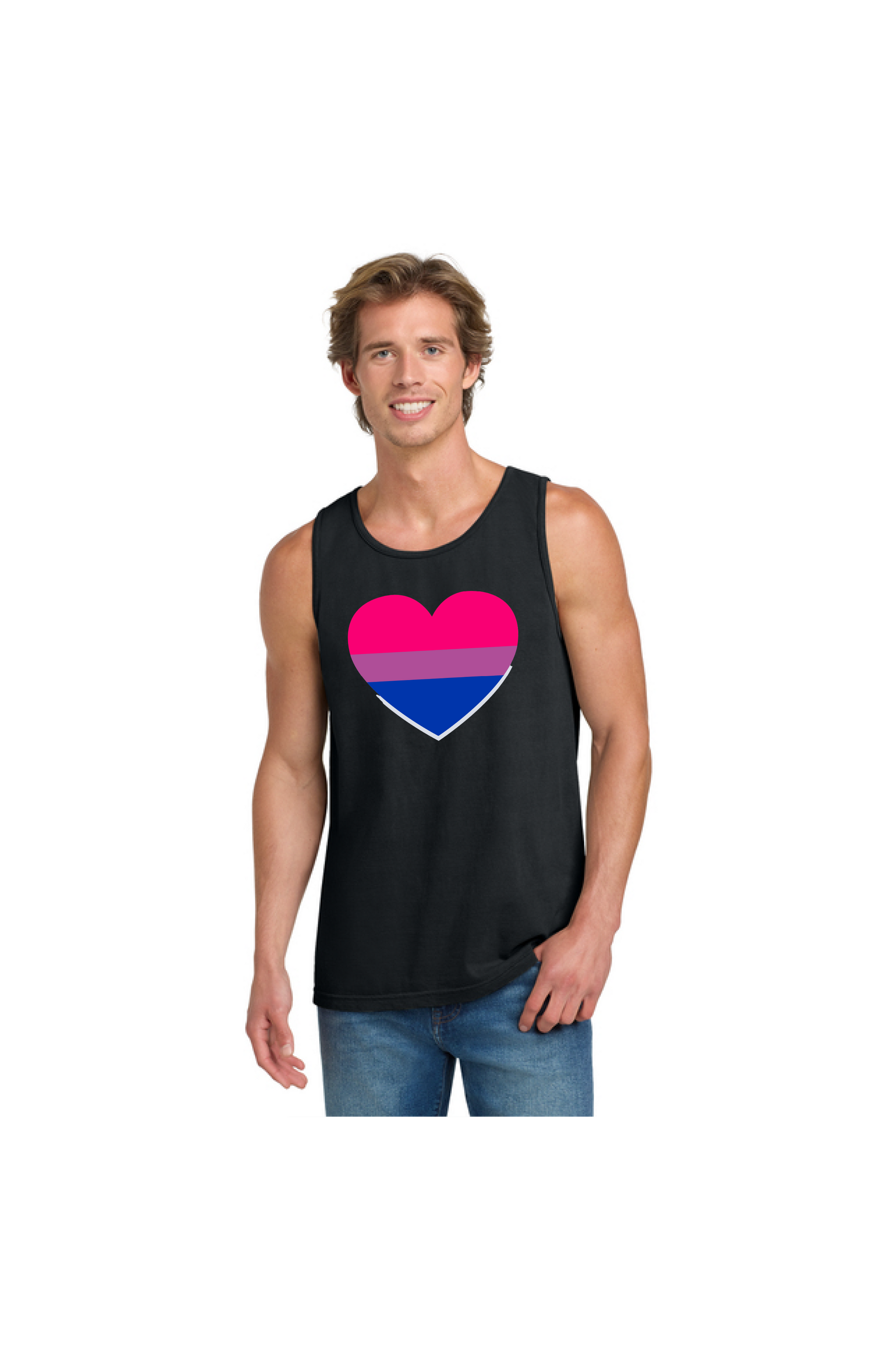 Bi Heart Tank Top