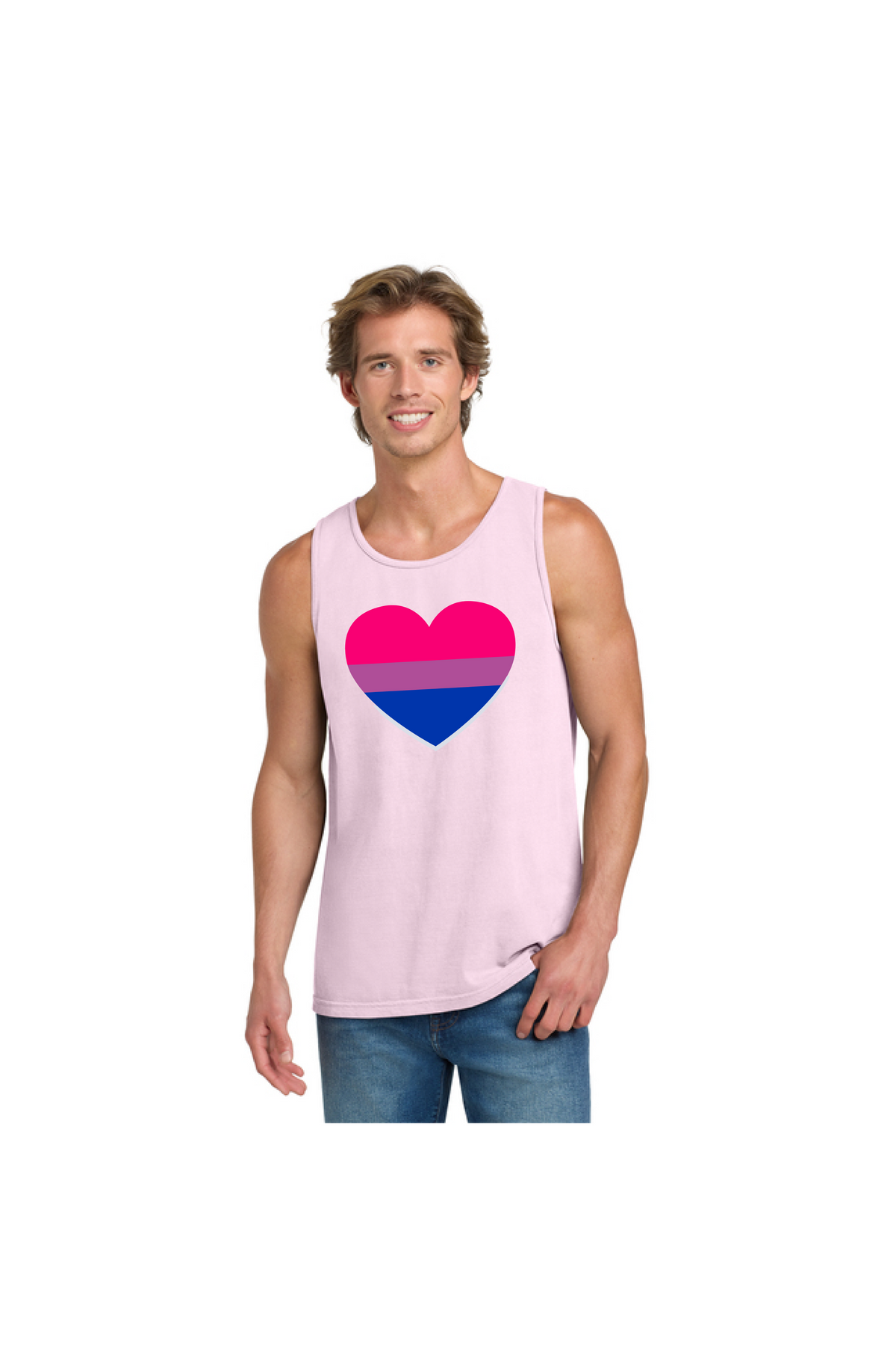 Bi Heart Tank Top