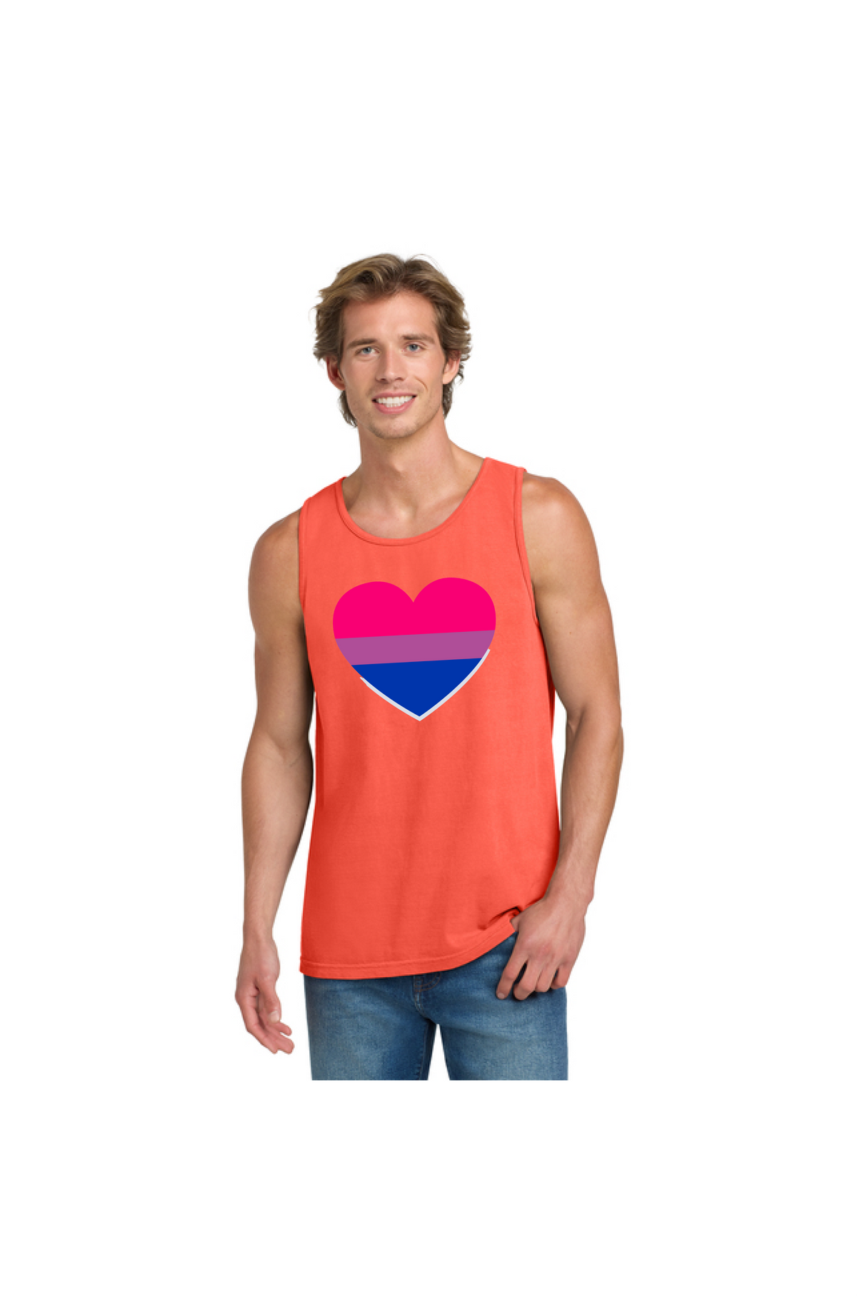 Bi Heart Tank Top