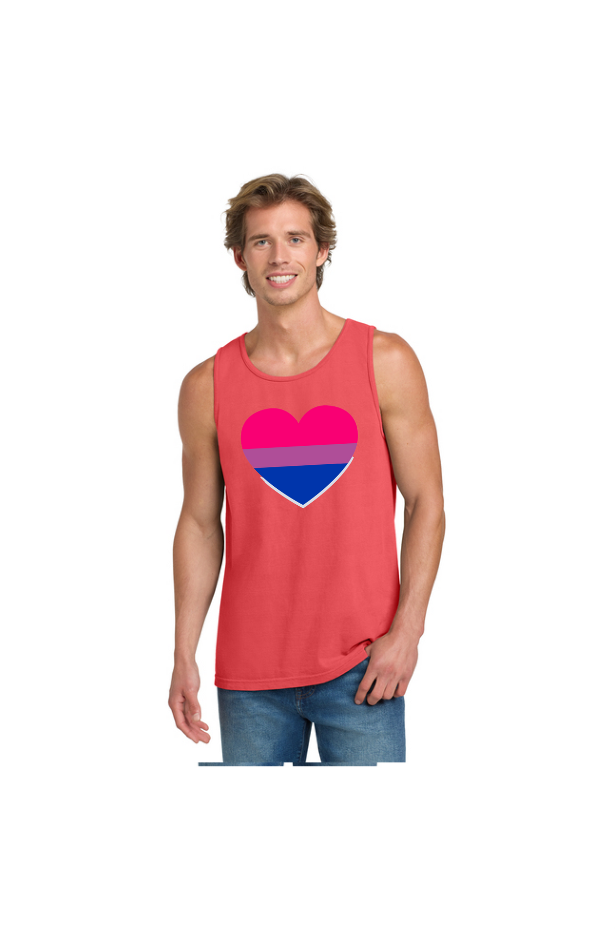 Bi Heart Tank Top