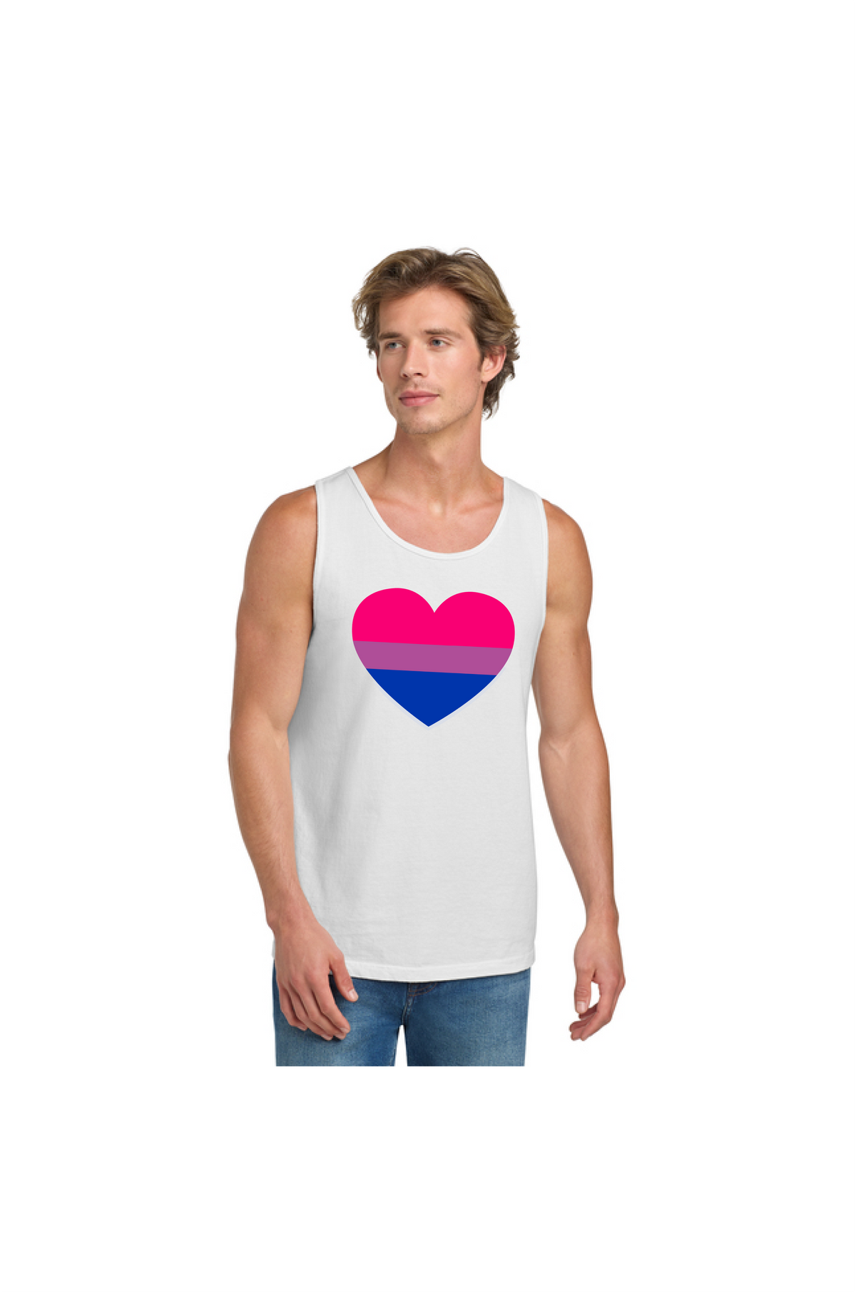 Bi Heart Tank Top